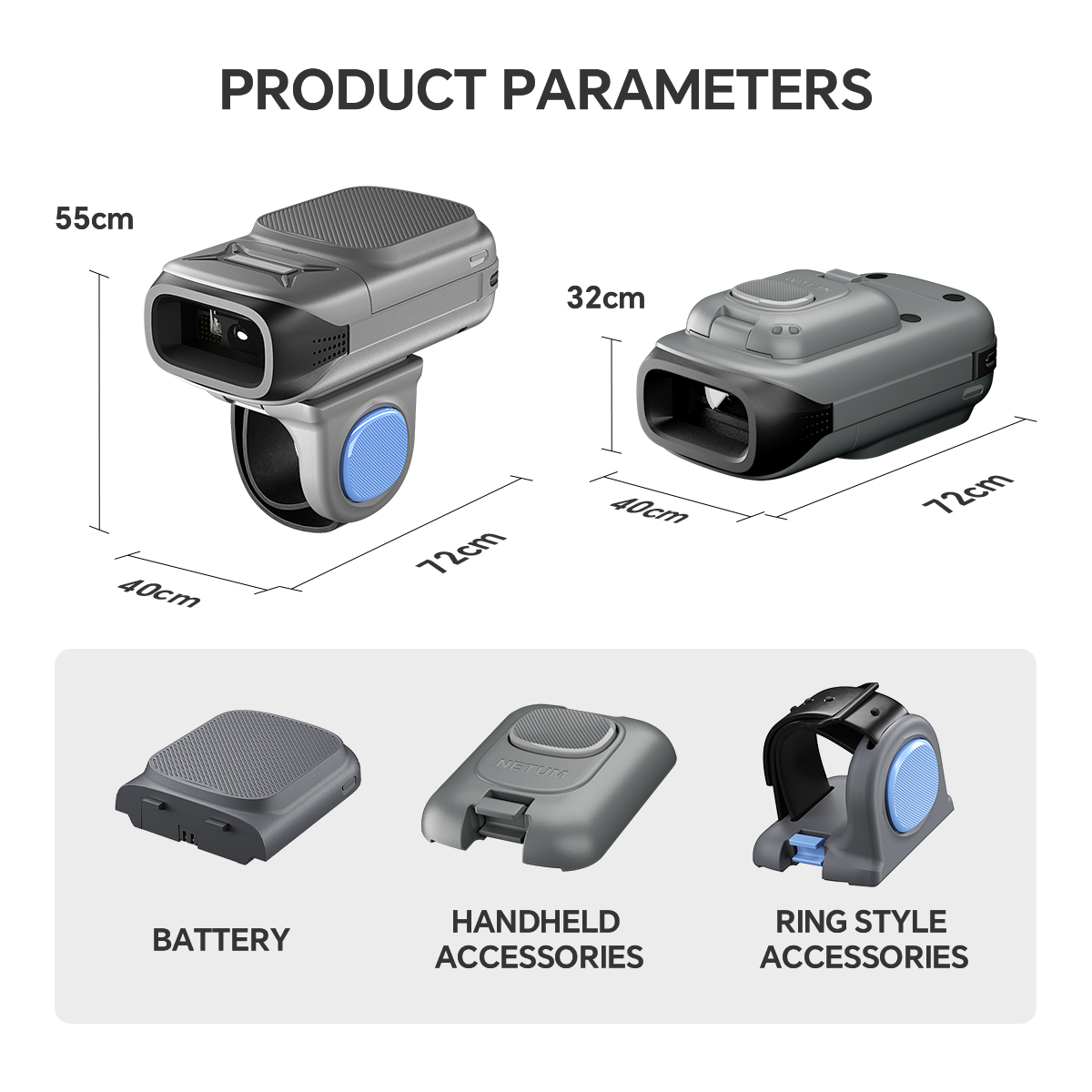 Scanner de code barres RF5520 avec le moteur de zèbre