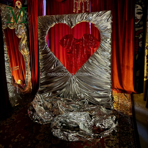 Marco de Metal para Fotomatón con Diseño de Corazón Rojo Romántico, Accesorios para Fiestas, Decoración para Eventos y Bodas - Product Image 5