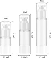 Pot et flacon pompe airless en PP mat blanc de luxe à prix d'usine avec emballage cosmétique en plastique couleur personnalisée