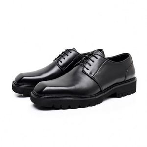 Zapatos Derby Formales de Negocios para Hombre, Estilo Británico, Punta Cuadrada, Ligeros, Antideslizantes, Transpirables, con Cierre de Cordones, Novedad 2025 - Product Image 4