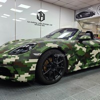 Film de camouflage pour voiture, moto et cyclomoteur, style désert numérique, autocollant de camouflage simulé en PVC
