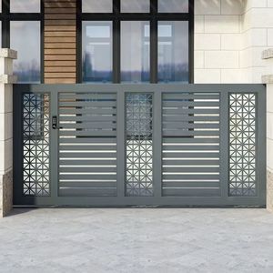 <span class=keywords><strong>Portail</strong></span> Coulissant Intelligent de Luxe en Aluminium, Modélisation 3D, Étanche, Écologique, Automatique, pour Allées de Villas, Jardins et Garages, Garantie 5 Ans - Product Image 3