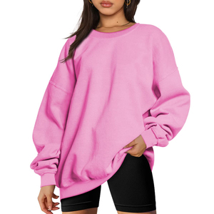 Mejor calidad 100% algodón tallas grandes sudaderas personalizadas mujeres peso pesado liso Etiqueta Privada mujeres sudadera Casual Streetwear - Product Image 1