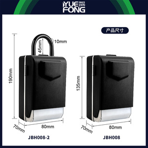 Yuefeng Key <b>Box</b> 4-digit Combination Wall Mounted Waterproof Zinc Alloy With Led Light Strip For <b>Mail</b> And Key Storage - Product Image 2