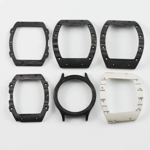Caja de Reloj Negra de Fibra de Carbono Estilo RM, Componentes de Modificación de Relojes Personalizados - Product Image 1