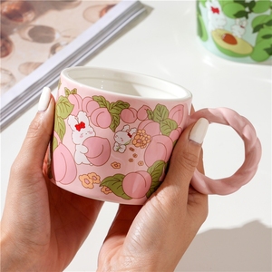 Creative Cartoon Design <b>Ceramic</b> <b>Mug</b> Office Water Cup Coffee <b>Mug</b> Tea and Coffee Cups for Events or Gifts - Product Image 6