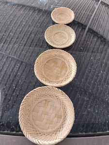 Eco-Friendly <b>Bamboo</b> <b>Rolling</b> Coaster Set with Cup Holder Home Coasters & Cups-Sustainable Mats & Pads - Product Image 5