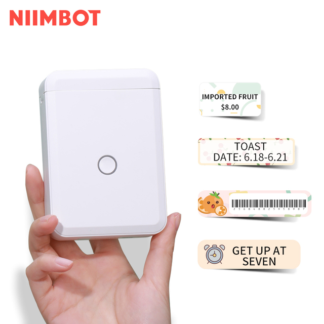 NiiMbot Handy Printer Machine Label Roll Label Printer for Kitchen Appliance