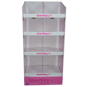 Expositor de suelo de cartón de gran capacidad para supermercado, soporte de exhibición de suelo de papel de alta calidad - Product Image 1