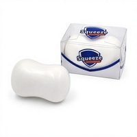Jouet sensoriel anti-stress en TPR en forme de savon blanc, jouet à presser ASMR
