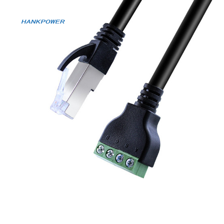 RJ45 to 4 Pin Screw Terminal Adaptor Connector - Ethernet Extender