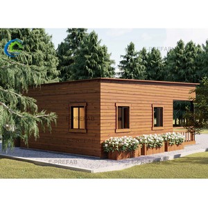 Prefab kit set houses wooden log cabins Good looking nature design wooden container house