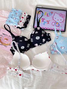 Ensembles de soutien-gorge et de slip de dessin animé de vente chaude <span class=keywords><strong>sous</strong></span>-vêtements sexy mignons et confortables pour les femmes - Product Image 4