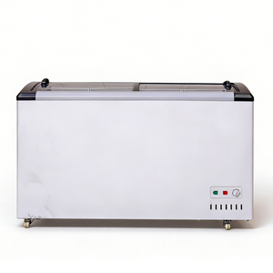 Congelador Comercial con <span class=keywords><strong>Puerta</strong></span> <span class=keywords><strong>de</strong></span> Vidrio Curvo, <span class=keywords><strong>Vitrina</strong></span> Exhibidora para Helados - Product Image 3