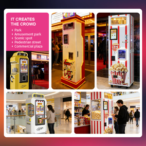 Machine à popcorn commerciale intelligente JOY FUNPLAY, équipement de vente automatique de popcorn pour les films - Product Image 2