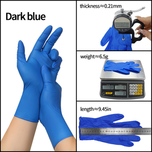 ตรวจสอบถุงมือไนไตรล์แบบไม่มีแป้ง ผู้ผลิตถุงมือไนไตรล์แบบใช้แล้วทิ้ง และถุงมือไนไตรล์สีน้ำเงินขนาด 5 มิล - Product Image 2