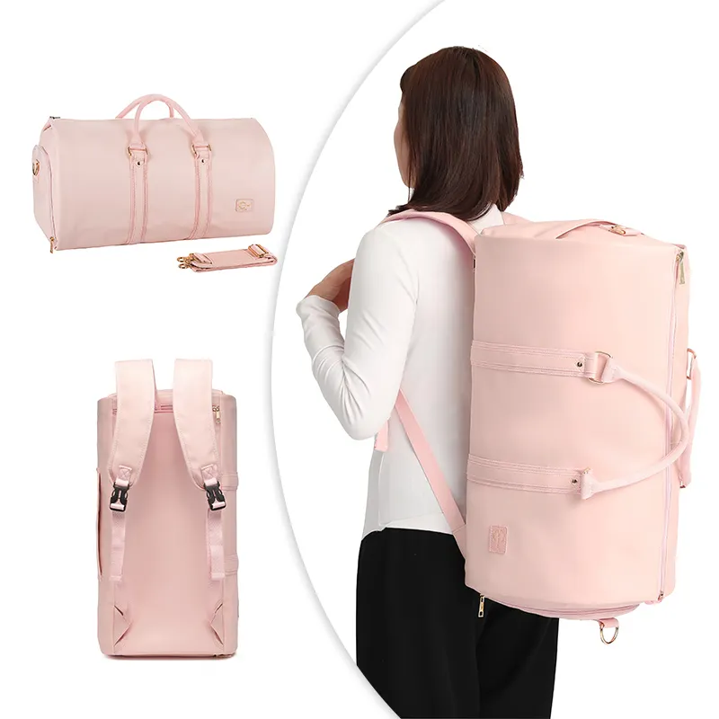 Изготовленный на заказ рюкзак производитель Высококачественная сумка для одежды для путешествий трансформируемая сумка для переноски дорожная сумка для женщин