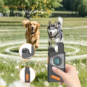 <span class=keywords><strong>Collar</strong></span> de Adiestramiento para Perros con Control Remoto de Larga Distancia, Detiene Ladridos, con Indicador LED, 2 en 1, Material de PC - Product Image 3