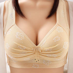 Sous-vêtements de grande <span class=keywords><strong>taille</strong></span> à large poitrine soutien-gorge mince sans anneaux d'acier pour les grosses mères femmes d'âge moyen anti-affaissement - Product Image 6