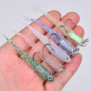 Topline Silicone esche da <span class=keywords><strong>pesca</strong></span> morbido esca artificiale <span class=keywords><strong>con</strong></span> ami testa di piombo Jig swimming per acqua salata e acqua dolce - Product Image 6