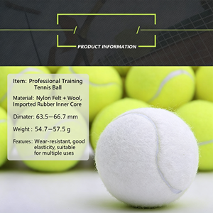 Balles de tennis de plage de qualité supérieure, extra résistantes, en feutre jaune-vert, lot de 3, approuvées ITF, écologiques, durables, portables, pour les matchs - Product Image 4