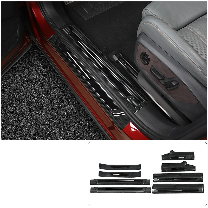 Negro del alféizar 8PCs de la puerta