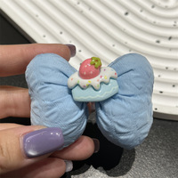 Ensemble d'accessoires pour chien multicolores en 3D mignon avec nœud bleu pour hommes et femmes, accessoires de boîte à chaussures détachables à faire soi-même