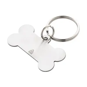 Medaglione per cani in acciaio riciclato, gadget ecologici - Product Image 1