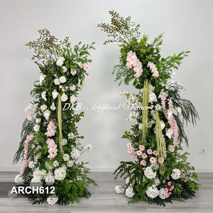 Arco de Flores Artificiales de Seda con Hortensias y Rosas para Decoración de Bodas y Fiestas Navideñas - Tamaño y Color Personalizables, Alta Simulación - Product Image 2