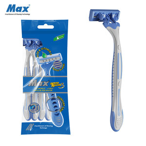 <span class=keywords><strong>Rasoir</strong></span> à triple <span class=keywords><strong>lame</strong></span> pour hommes, <span class=keywords><strong>rasoir</strong></span> de sécurité en acier inoxydable, double couleur, <span class=keywords><strong>pas</strong></span> <span class=keywords><strong>cher</strong></span>, 3 lames - Product Image 1