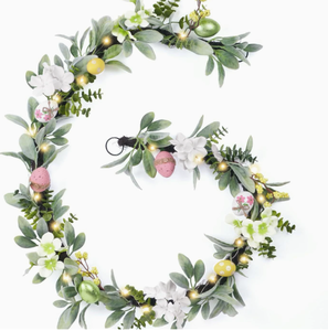 DAMAI Wholesale Easter Decor Artificial Egg Vine Garland - Faux Rattan <b>Wall</b> Hanging Supplies for Home Hotel Indoor Decoration - Product Image 5