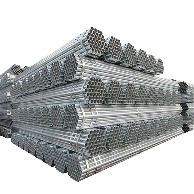 Tuyau d'acier soudé galvanisé 80(3 ")x3.2x6000mm plongé à chaud 8 pouces annexe 40 mur d'épaisseur de 4mm galvanisé fournisseurs de tuyaux d'acier