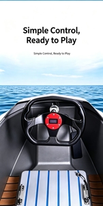 Go-Kart Elettrico Acquatico per Adulti, Mini Motoscafo ad Alta Velocità, Barca per Drifting con Batteria 72V, Velocità 35-48KM/H, Capacità di Carico 150KG - Product Image 6