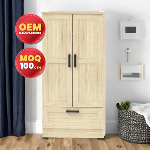 Malaysia Quality-Assured Customizable Contemporary <b>Wooden</b> Chipboard Wardrobe OEM Home Furniture for Bedroom Gym Hotel Custom - Product Image 1