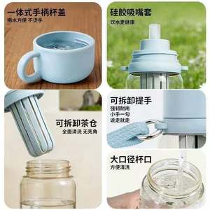Gobelet à eau en plastique PPSU de qualité alimentaire pour bébé, grande capacité, portable pour une utilisation en extérieur, <span class=keywords><strong>avec</strong></span> paille résistante à la chaleur - Product Image 3