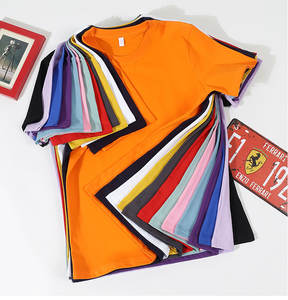 Premium 210gsm Heavyweight Combed Compact Siro-spun 100% Cotton Crewneck <b>T</b>-<b>shirt</b> Unisex <b>Plain</b> Custom Printing & Embroidery - Product Image 1