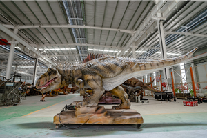 Modelo <span class=keywords><strong>de</strong></span> dinosaurio <span class=keywords><strong>de</strong></span> metal <span class=keywords><strong>de</strong></span> simulación realista gigante <span class=keywords><strong>de</strong></span> tamaño real con control remoto para uso en centros comerciales y parques <span class=keywords><strong>de</strong></span> aventura - Product Image 5