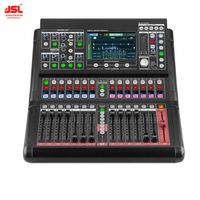 Console de mixage audio numérique professionnelle PM16 à 18 canaux avec écran tactile HD de 7 pouces et 14 faders motorisés ALPS pour concerts