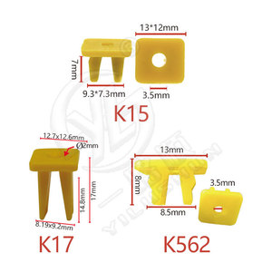Base de fixation de garde-boue automobile Smooth Sailing K15 K17 K562, clip de fixation en nylon plastique pour couvercle de dessous de caisse de voiture - Product Image 1