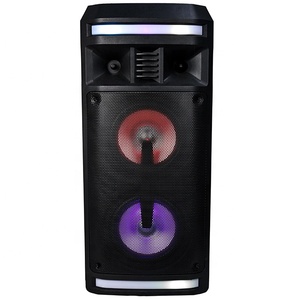 Hot Sale Dual 6.5 inch Plastic Cabinet Wireless coaxial woofer Bass Portable Party Karaoke Speakers Audio with Handle