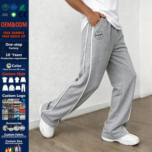 Custom Sweats Sweatpants Unisex Printed Blank Women Track Pants Wholesale Jogging Pants Plain <strong>Fleece</strong> Black <strong>Joggers</strong> <strong>Men</strong> - Product Image 1