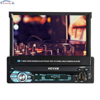 Autoradio 1 Din Android 14 2 + 32G GPS Unité Principale WIFI 8 Core 4G Autoradio Stéréo 7 Pouces Ecran Rétractable Lecteur Multimédia Vidéo