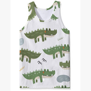 Camiseta sin Mangas Deportiva Casual para Hombre, con Estampado de Dibujos Animados Personalizable, Impresión Digital 3D de Verano - Product Image 4