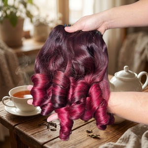 ผมต่อแบบ Double Weft เนื้อนุ่ม เด้งดึ๋ง ลอนสวย ผมแท้เวียดนาม Remy ยี่ห้อ Sale Thanh an น้ำหนัก 100-250 กรัม - Product Image 1