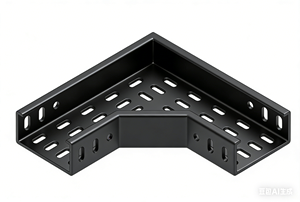 Vente directe d'usine chinoise, chemin de câbles perforé en acier noir peint par pulvérisation, pour la construction, 200 * 60 mm - Product Image 4