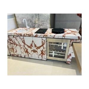 แผ่นหินอ่อนอิตาลี Calacatta Vagli <span class=keywords><strong>Rosato</strong></span> สีชมพู ขนาดสำหรับผนัง - Product Image 2