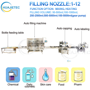 Máquina Automática de Llenado de Pistón para Líquidos HUAJIE, <span class=keywords><strong>Precio</strong></span> de Fábrica, para Llenado de Champú, Línea de Embotellado de Detergente - Product Image 3