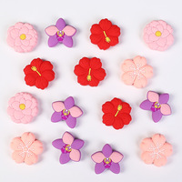 Perles en silicone Fleur de cerisier, stylo perlé, accessoires décoratifs DIY, porte-clés, bijoux, vente en gros