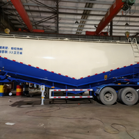 Camion-citerne à ciment en vrac |   Semi-remorque de transport de matériaux en poudre pour chantier de construction et élevage animal