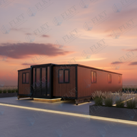 Maison préfabriquée légère en acier FLKT, maison de luxe en conteneur extensible de 20 pieds, maison modulaire pliable, mini-maison